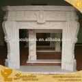 Antique Carved Marble Fireplace Surround for hot sale